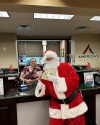 Santa at a teller window