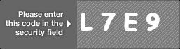 captcha code for visual authentication  letter L number 7 letter E number 9