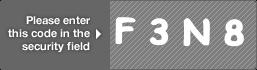 captcha code for visual authentication  letter F number 3 letter N number 8