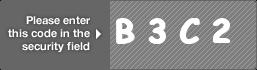 captcha code for visual authentication  letter B number 3 letter C number 2