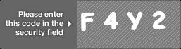 captcha code for visual authentication  letter F number 4 letter Y number 2