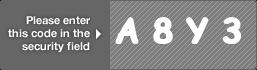 captcha code for visual authentication  letter A number 8 letter Y number 3