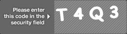 captcha code for visual authentication  letter T number 4 letter Q number 3