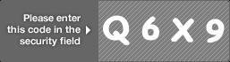 captcha code for visual authentication  letter Q number 6 letter X number 9
