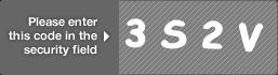 captcha code for visual authentication   number 3 letter S number 2 letter V