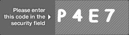 captcha code for visual authentication  letter P number 4 letter E number 7