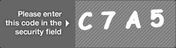 captcha code for visual authentication  letter C number 7 letter A number 5