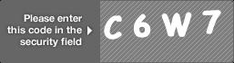 captcha code for visual authentication  letter C number 6 letter W number 7