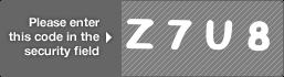 captcha code for visual authentication   letter Z number 7 letter U number 8