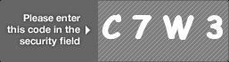 captcha code for visual authentication   letter C number 7 letter W number 3